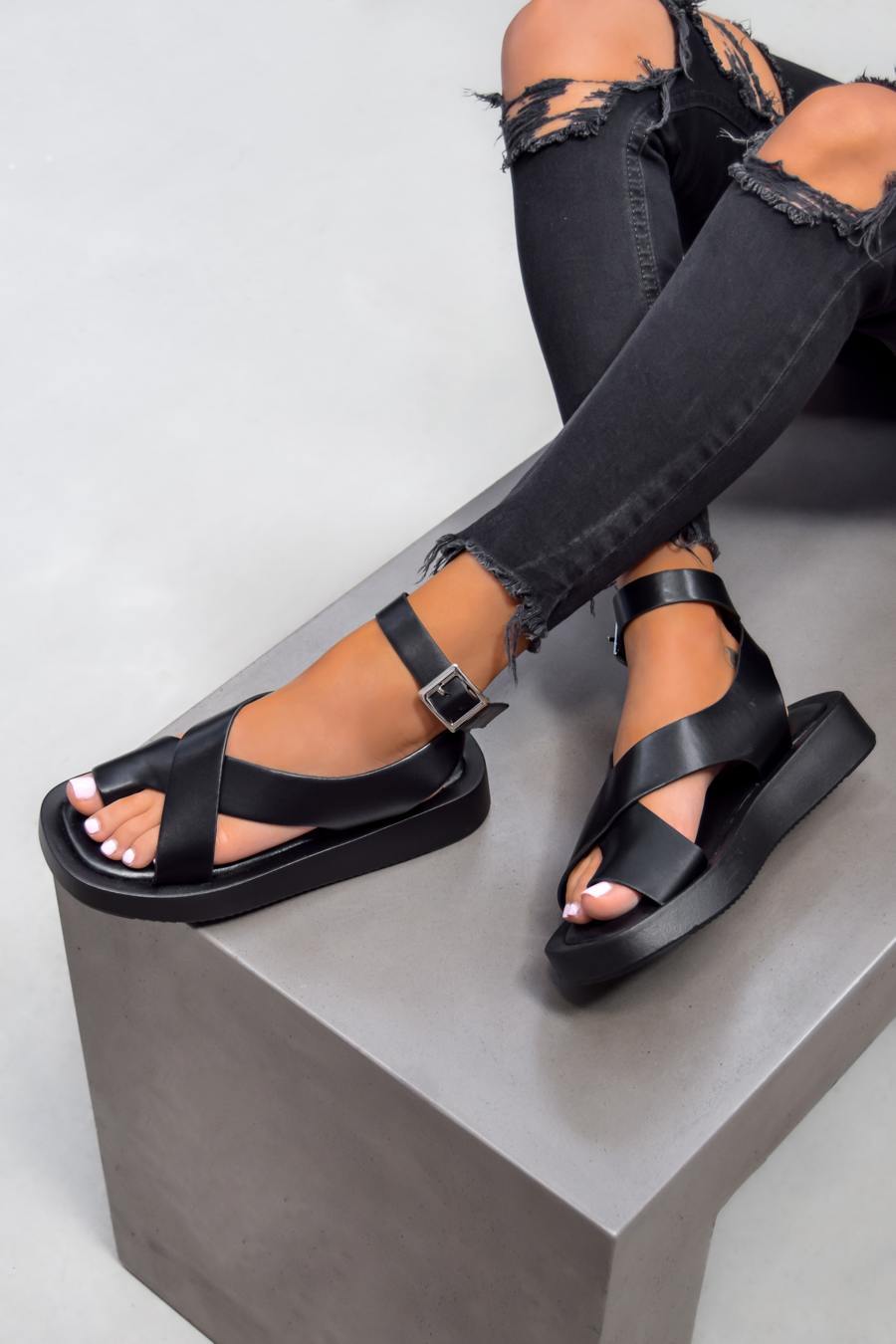 ADELINA Thick gladiator sandals