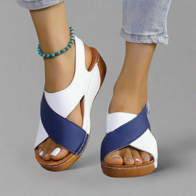 Sonnhild | Handcrafted Premium Sandals in Navy Blue