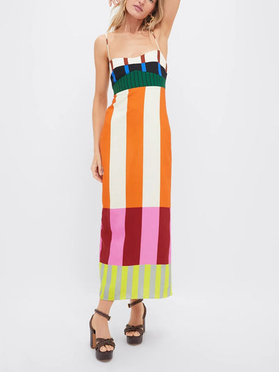 Paloma - Coloured Striped Maxi Dress