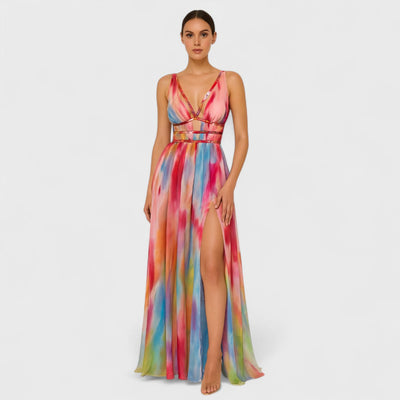 Freya - Long painted dress