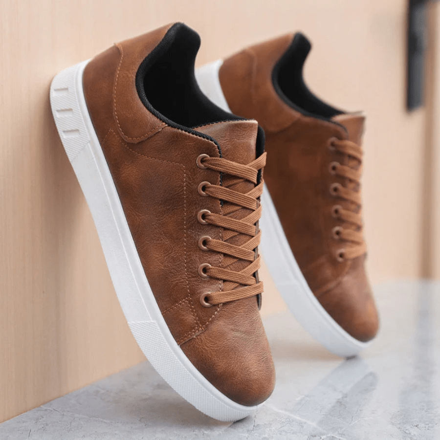 Calvin - Stylish Leather Sneakers