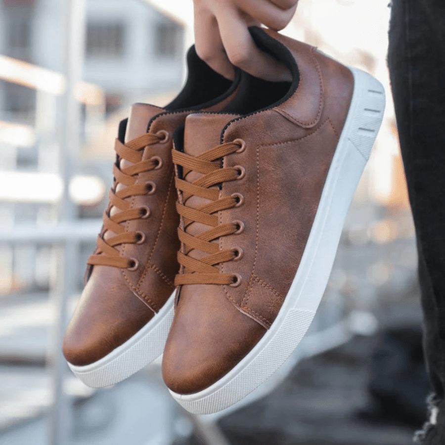 Calvin - Stylish Leather Sneakers