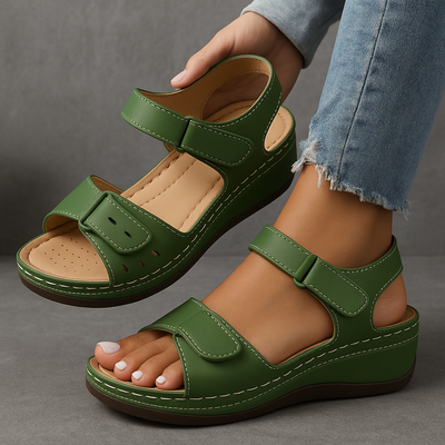 Verrillo™ orthopaedic sandals with wedge heel