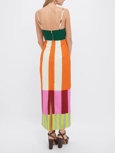 Paloma - Coloured Striped Maxi Dress