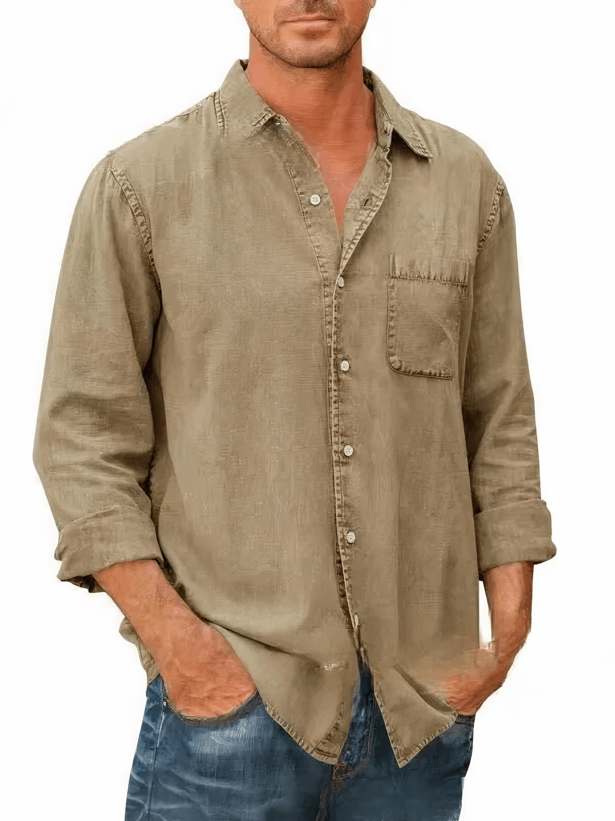 Leandro – Elegant Denim Shirt