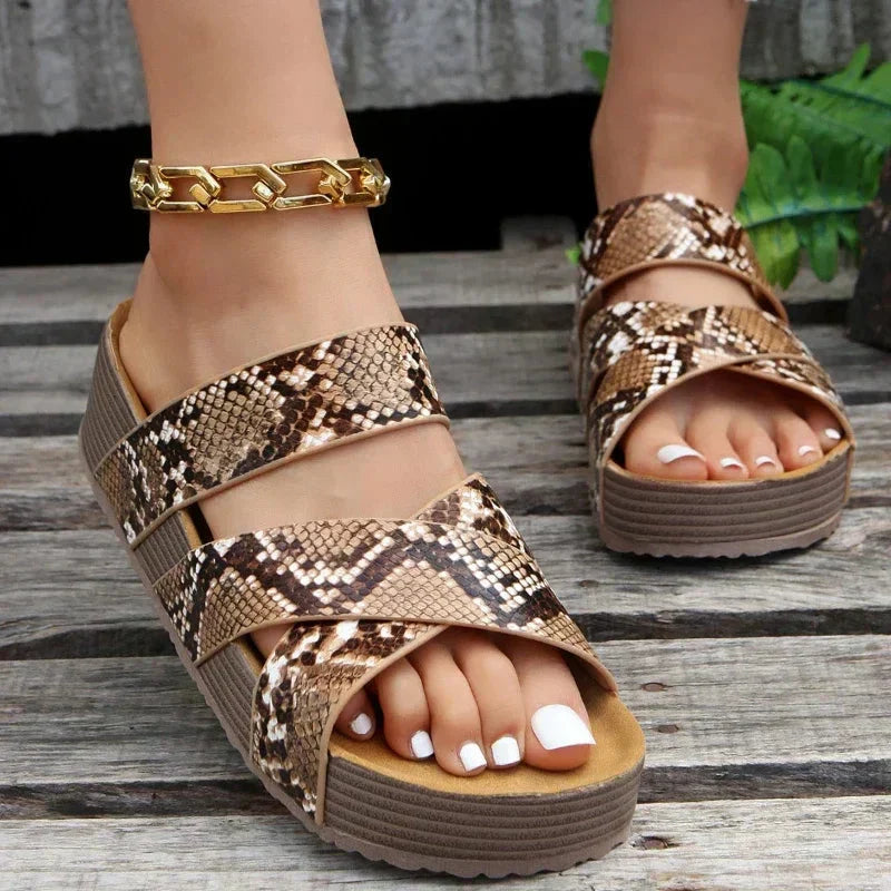 Leather orthopaedic sandals